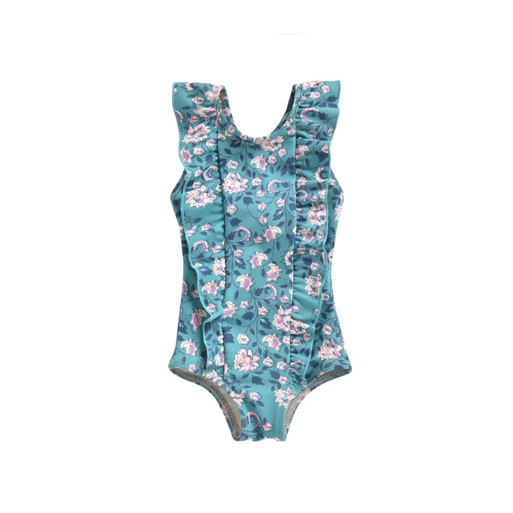 Louise Misha Mosillos Bathing Suit- Emerald Flowers